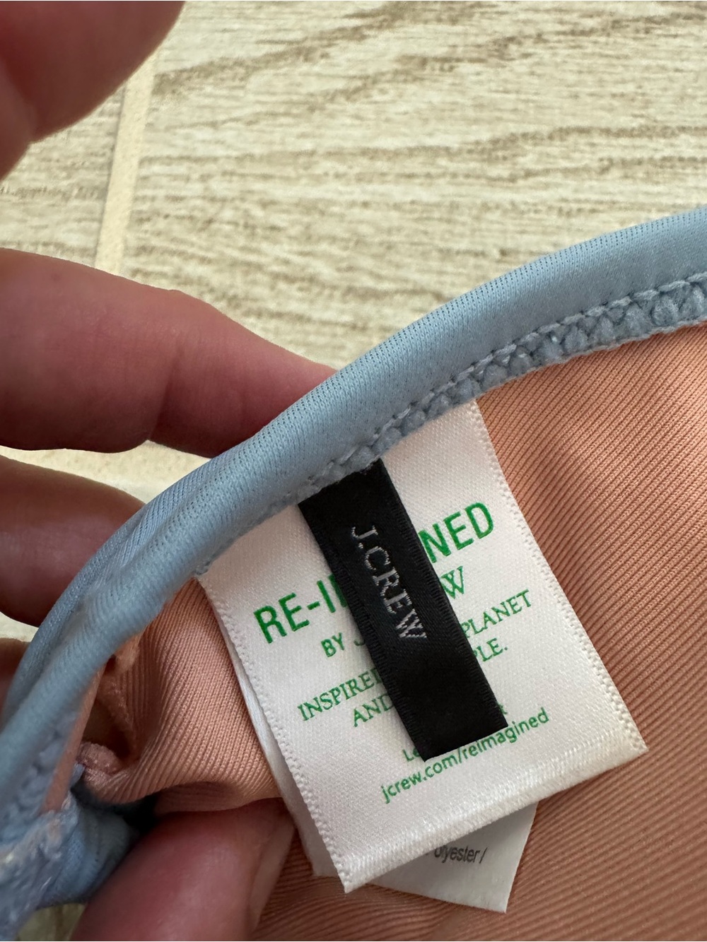J. Crew Dusty Blue Triangle String Bikini Top - Picture 4 of 4